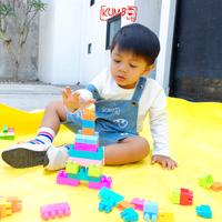 Gambar Mainan Edukasi Anak Block Besar Isi 60 Mainan Balok Susun - 40 Pcs dari Kumboid undefined 4 Tokopedia