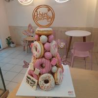 Gambar Donat Tower/ Donat Ulang Tahun by Bandung Donat Yogurt (15 pcs donat) dari Bandung Donat Yogurt TKI undefined 1 Tokopedia