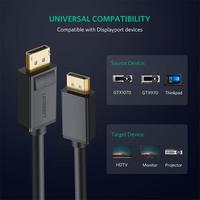 Gambar UGREEN Kabel DisplayPort DP Male To Male Support 3D 4K 60Hz 10211 dari Ugreen Serpong undefined 2 Tokopedia