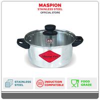Gambar Maspion Admiral Dutch Oven Stainless Steel 26 cm with Glass Cover dari Maspion Official Store undefined 1 Tokopedia