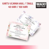Gambar Kartu Ucapan Haul/Tahlil 2 - MW 36, 10 X 14 dari Maxi Print Shop undefined 1 Tokopedia