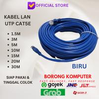 Gambar Kabel LAN UTP RJ45 Cat 5e 15M/20M/25M/30M Terpasang Konektor Cat5e - 15 METER dari BORONG KOMPUTER undefined 1 Tokopedia