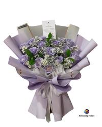 Gambar Bunga mawar Ungu/Bunga Asli/Hand buket malang/fresh flower/bunga tangan malang dari Kemuning Florist Malang undefined 1 Tokopedia