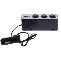 Gambar Car Lighter Socket Adaptor USB Charger Splitter 3 Slot Cabang Mobil dari bosskunci99 undefined 5 Tokopedia