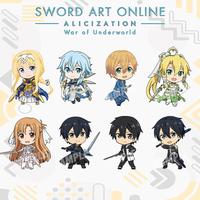 Gambar Gantungan Kunci Sword Art Online / Keychain Anime Sword Art Online Alicization / Ganci Kirito, Asuna, Alice - Kirito 1 dari YuizClip undefined 2 Tokopedia