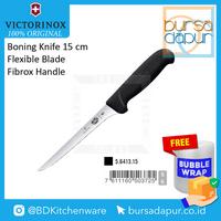Gambar Victorinox Boning Knife 15 cm Flexible Blade Black Fibrox Handle (5.6413.15) dari Bursa Dapur Mall undefined 1 Tokopedia