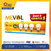 Gambar LAMPU LED BULB ECO 9W PAKET ISI 4 PUTIH MEVAL dari SUPER BANGUN JAYA undefined 1 Tokopedia
