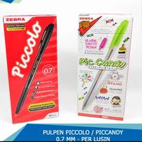 Gambar Pulpen / Ballpoint / Pen Zebra Piccolo 0.7 mm Warna Hitam - Hitam dari Alfian Stationery undefined 1 Tokopedia