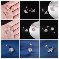 Gambar 1 PC Heart Crystal Belly Button Piercings Stainless Steel Navel Ring Prevent Allergy Snake Devil Shape Navel Piercing - Style 29 dari TK Best Piercing Jewelry undefined 5 Tokopedia