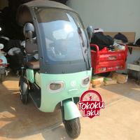 Gambar SEPEDA LISTRIK RODA 3 TIGA TUTUP ATAP DEWASA TORA 800 WATT - Merah Muda dari Tokokulaku.Bike undefined 5 Tokopedia