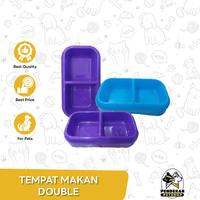Gambar Tempat Makan Dobel Mangkuk Plastik Kucing Double dari Pendekar Petshop_NEW undefined 2 Tokopedia