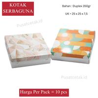 Gambar Kotak serbaguna / box / dus 25x25x7,5 Diamond untuk Roti, Kue, Donat - Diamond Pink dari kotakkuemurah undefined 5 Tokopedia