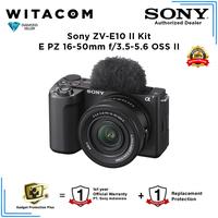 Gambar Sony ZV-E10 II / ZVE10 II / ZVE 10 Mark II Kit E PZ 16-50mm f/3.5-5.6 OSS II - Black dari Witacom undefined 1 Tokopedia