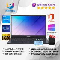 Gambar Asus Vivobook Go 14 E410KA FHD455 Intel Celeron N4500 8GB 512GB SSD Intel UHD Graphics 14″ FHD Win 11 Home OHS dari PINPOIN.CO.ID undefined 1 Tokopedia
