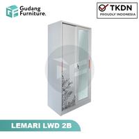 Gambar Lemari Besi Lemari Pakaian Kaca Lemari Pakaian Metal LWD & LWS - LWD 3B, Tidak Di Rakit dari Gudang Furniture_NEW undefined 4 Tokopedia