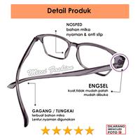 Gambar Kacamata Khusus Full Baca Plus Rabun Dekat Pria Wanita Ukuran +1.00 sampai +3.00 Siap Pakai Frame Ungu Bening Kotak - UNISEX - FREE CASE - +1.00 dari Micci Fashion undefined 3 Tokopedia