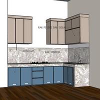 Gambar Kitchen Set Dan Backdrop Tv dari Rufaidah Interior undefined 2 Tokopedia