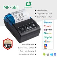 Gambar Printer Bluetooth  58MM Portable Mobile Print Struk & Resi  RawBT Support android/ios/Windows+free 3*Roll Kertas dari dunia-cetak undefined 1 Tokopedia