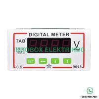 Gambar Digital Volt Meter AC 0 - 600VAC TAB 96 x 48mm - 4 Digit Display (HITAM / PUTIH) - Putih dari INDOBOX ELEKTRINDO undefined 1 Tokopedia