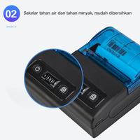 Gambar Printer Bluetooth  58MM Portable Mobile Print Struk & Resi  RawBT Support android/ios/Windows+free 3*Roll Kertas dari dunia-cetak undefined 5 Tokopedia