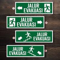 Gambar STIKER SAFATY SIGH JALUR EVAKUASI dari Cleosya Dunia safety undefined 1 Tokopedia