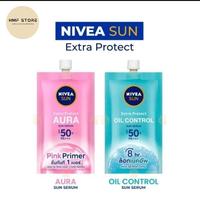 Gambar Nivea sun protect SPF 50+ PA+++ SUN SERUM SUNSCREEN Pink Primer 7ml dari HMF Store Official undefined 5 Tokopedia