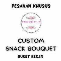 Gambar Custom Snack Bouquet Buket Snack Wisuda Kado Ulang tahun Murah - Budget 100K dari ecbouquetid undefined 1 Tokopedia
