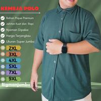 Gambar Baju kemeja kaos polo big size pria jumbo oversize M L XL 2XL 4XL 5XL - Denim, 7XL dari Koko Kurta Jumbo undefined 2 Tokopedia