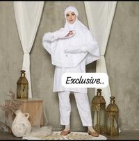 Gambar Baju Umroh Wanita Setelan Tunik Ihrom Lengkap Perlengkapan Haji dan Umroh Wanita - M dari Kamehco undefined 4 Tokopedia