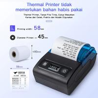 Gambar Printer Bluetooth  58MM Portable Mobile Print Struk & Resi  RawBT Support android/ios/Windows+free 3*Roll Kertas dari dunia-cetak undefined 3 Tokopedia