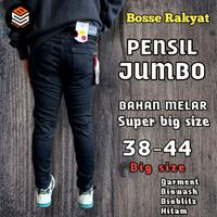 Gambar Jeans jumbo pria 33-44 pensil melar/ Celana jumbo pensil jeans dewasa bahan tebal/ Jeans pria panjang jumbo pensil premium - Jumbo biowash, 40 jumbo dari Bosse rakyat undefined 3 Tokopedia
