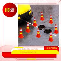 Gambar Safety Traffic Cone 70cm Elastis / Kerucut Lalu Lintas Cone Asa 70 CM dari Householic undefined 3 Tokopedia