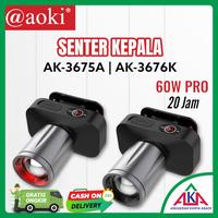 Gambar Senter Kepala AOKI AK-3685A 20W 60W 80W Headlight / Headlamp Lithium IP65 - AK-3685A Putih dari Berkat.Elektrik undefined 3 Tokopedia