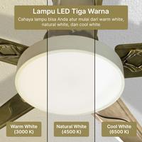 Gambar KIPAS ANGIN GANTUNG BESI LAMPU PLAFON KIPAS ANGIN PLAFON REMOTE dari ZoMi Official Shop undefined 2 Tokopedia