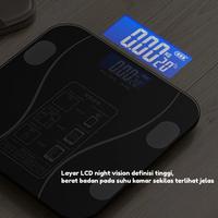 Gambar Timbangan Badan Digital Body Fat Health Smart Scale 180KG Recharge - Hitam dari MTEshop undefined 5 Tokopedia