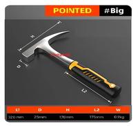 Gambar chipping point geological prospecting rock pointed pick tip bricklayer mason hammer estwing E3 22P original,Palu ujung kepala runcing lancip geologi geology geologis batuan beku Eksplorasi keras padat - palu sedang dari pasar safety undefined 5 Tokopedia