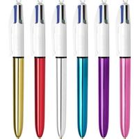 Gambar Diskon! Bic Shine 1.0 mm 4 Color Ballpoint Pen - Silver dari malikanto37 undefined 2 Tokopedia