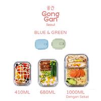 Gambar GONG GAN - WON JIN Tempat Makanan BPA FREE Wadah Kulkas Makanan Aesthetic Kotak Bekal Lunch Box Makan Transparan Bento Box Makanan Sayur Daging Tahan Panas - Blue - 410ml dari Gonggan Homeware undefined 4 Tokopedia