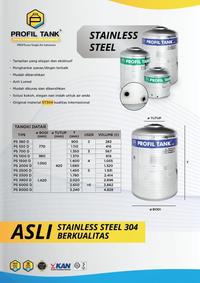 Gambar tangki toren tandon air datar tanpa kaki merek profil tank stainless stenlis steel ps 700 500 550 d liter anti lumut kualitas penguin termurah terdekat di surabaya sidoarjo gresik jawa timur malang batu pasuruan jombang jember banyuwangi dari Kaizen Sukses Abadi undefined 2 Tokopedia