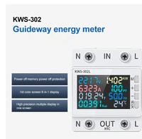Gambar KWS-302WF WiFi 8in1 Din Rail Multi-function Watt Meter kWh Volt AC 63A dari toekangbaterai undefined 5 Tokopedia