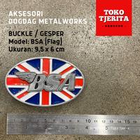 Gambar Buckle Gesper Ikat Pinggang Motif BSA Bendera - Dogdag Metalworks Bandung dari Toko Tjerita undefined 1 Tokopedia