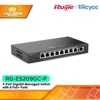 Gambar SWITCH POE RUIJIE/REYEE RG ES209GC-P 9-Port Gigabit Smart Cloud Managed PoE Switch dari Techno Computer Bali undefined 1 Tokopedia