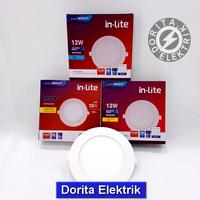 Gambar In-Lite inlite Downlight Panel Inbow Bulat INPS 628R 3w 6w 9w 12w 18w - 9 watt, putih (6500k) dari Dorita Elektrik undefined 1 Tokopedia