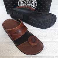 Gambar Sandal Kulit Slop Harley Davidson Tan - SBR SLOP, 39 dari Lalashoes Surabaya undefined 4 Tokopedia