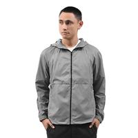 Gambar Selected Zip-Up Windbreaker Jacket - Light Grey, M dari SANGKIL undefined 5 Tokopedia
