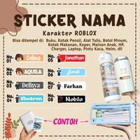 Gambar STICKER LABEL NAMA ROBLOX GAME STIKER KARAKTER CUSTOM LEBEL PREMIUM MURAH LUCU BISA TEMPEL DI BUKU KOTAK PENSIL HELM BOTOL MINUM KOTAK MAKANAN ALAT TULIS KOPER LAPTOP HP PINTU KACA MAINAN ANAK - SIZE M (40PC) dari Winly Collections undefined 1 Tokopedia