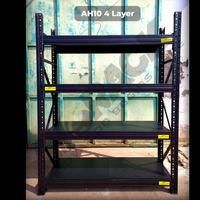 Gambar RAK GUDANG BESI 4 SUSUN AYORACK AH10-2025S 2.5 METER HEAVY DUTY 1 TON STARTER RACK dari AyoRack Official undefined 4 Tokopedia