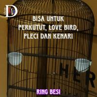 Gambar sangkar burung diameter 33 cm, ring besi tebok plastik polos hitam bisa untuk perkutut, kenari, love bird dari DWI'I SHOP undefined 1 Tokopedia