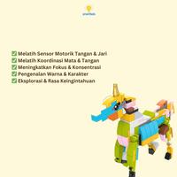 Gambar Mainan Animal Kingdom Block Susun DIY Karakter Hewan 12 in 1 / Merakit Brick Balok Nano Blok / Goodie bag Hiasan Gift Hadiah Ulang Tahun / Motorik Fokus Kreatif Edukasi Anak - 12 in 1 Box B dari SmartKids.Shop undefined 3 Tokopedia