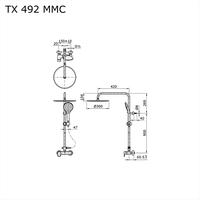 Gambar Shower Tiang Toto TX492MMC / Shower Column Toto TX 492 MMC dari CAHAYA MAKMUR REJEKI undefined 2 Tokopedia